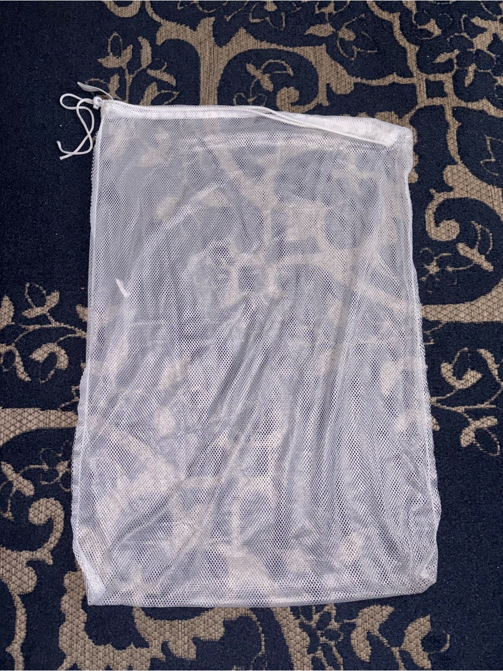 White Drawstring Mesh Laundry and Delicates Bag